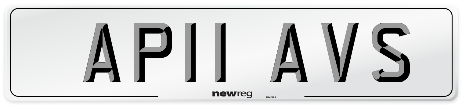 AP11 AVS Number Plate from New Reg